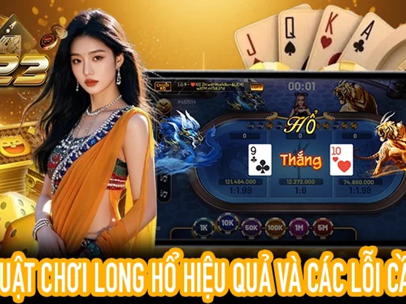 Bàn chơi Rồng Hổ với các cửa cược Rồng, Hổ, Hòa tại 58win