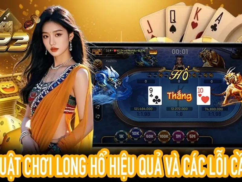 Bàn chơi Rồng Hổ với các cửa cược Rồng, Hổ, Hòa tại 58win